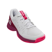 Wilson Tennis Shoes Rush Pro L Allcourt White/Maroon Kids